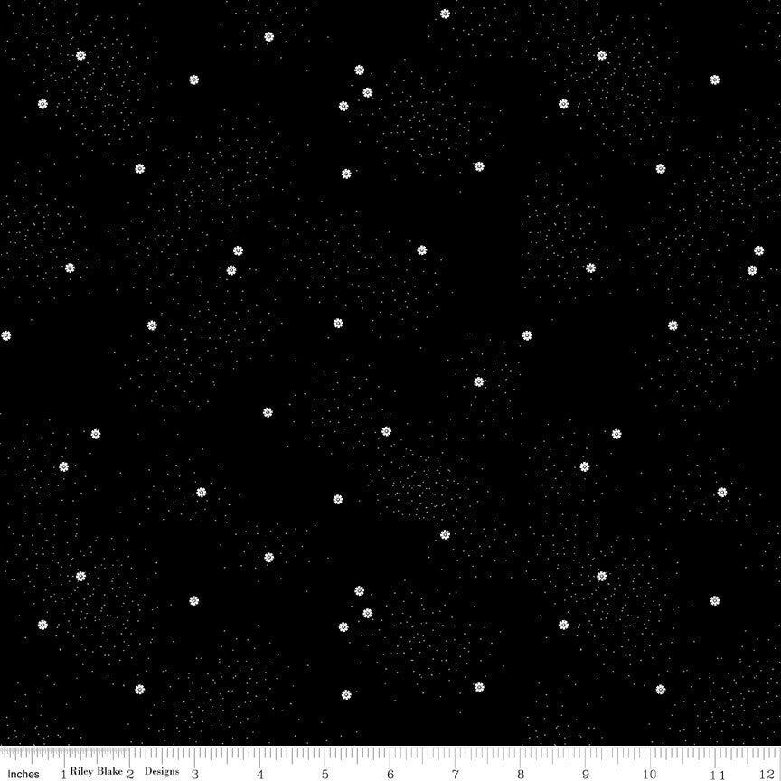 1/2 Yard Dainty Daisy Licorice Basics Quilting Cotton for Riley Blake Designs