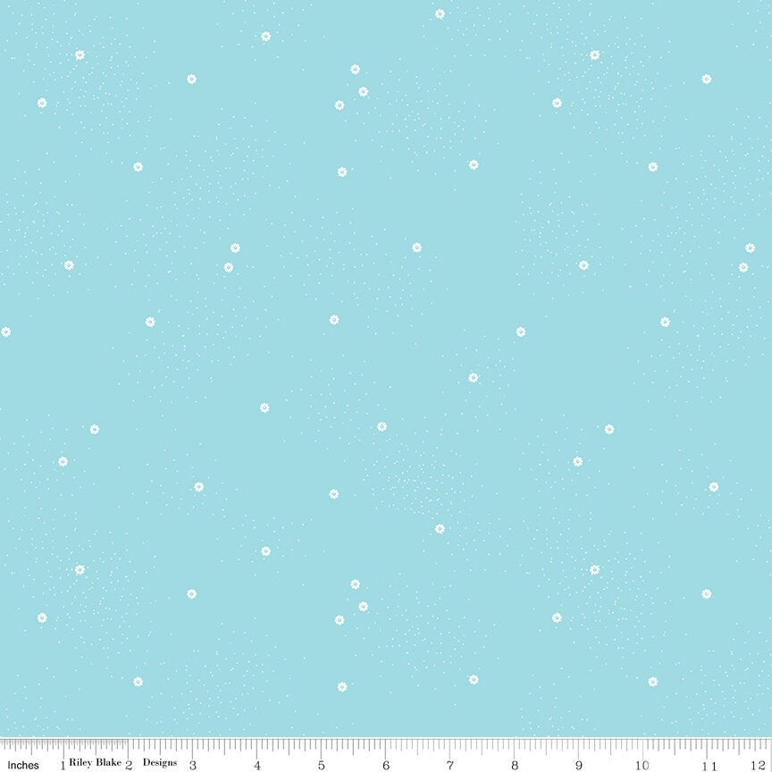 1/2 Yard Dainty Daisy Waterfall Basics Quilting Cotton for Riley Blake Designs