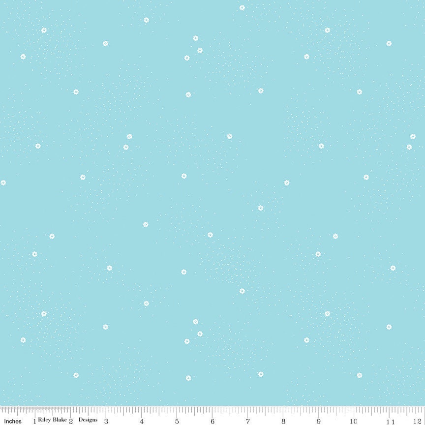1/2 Yard Dainty Daisy Waterfall Basics Quilting Cotton for Riley Blake Designs