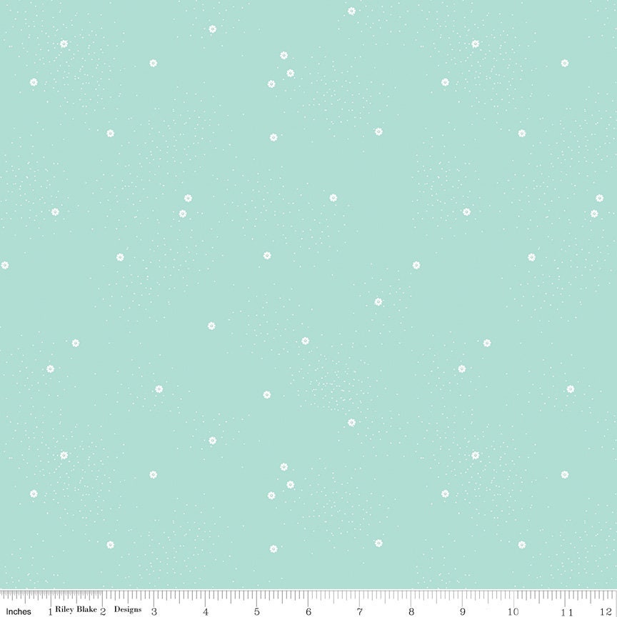 1/2 Yard Dainty Daisy Song Bird Basics Quilting Cotton for Riley Blake Designs