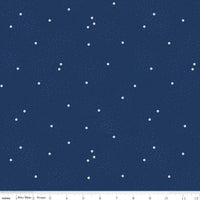 1/2 Yard Dainty Daisy Navy Basics Quilting Cotton for Riley Blake Designs