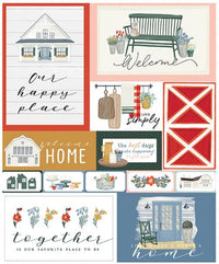 Clearance - Farmhouse Summer Panel Designer Quilting Cotton by the Yard