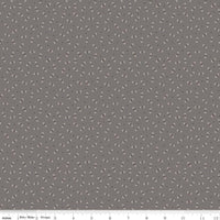 1/2 Yard Brown Milk Can Posy Designer Quilting Cotton, Autumn Collection by Lori Holt for Riley Blake Designs