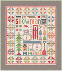 Let's Make A Snowman, Shapes, Fabric, or Quilt Kit by Lori Holt featuring Hometown Holiday
