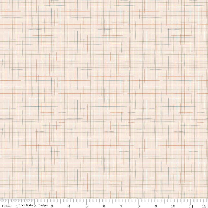 1/2 Yard or Fat Quarter, Off-White Latte Gunny Sack, Designer Quilting Cotton, Autumn Collection by Lori Holt for Riley Blake Designs