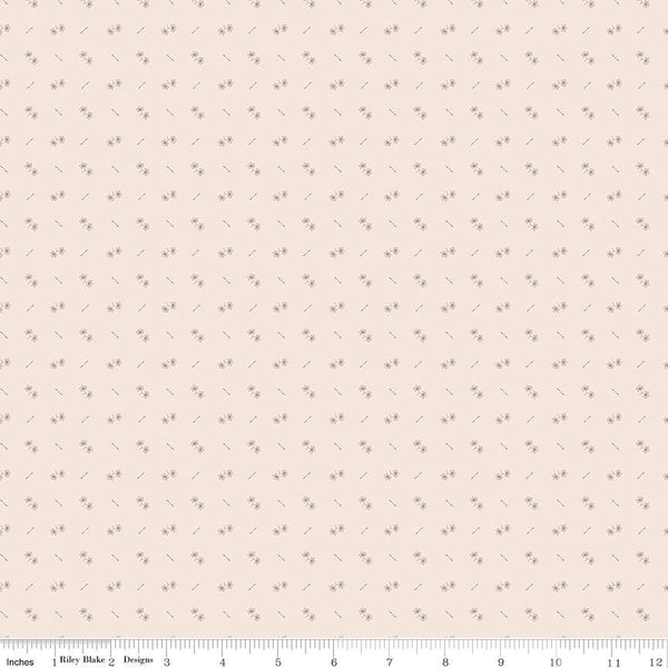 1/2 Yard Autumn Latte Maple Designer Quilting Cotton, Autumn Collection by Lori Holt for Riley Blake Designs