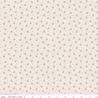 Fat Quarter Autumn Latte Sprig Designer Quilting Cotton, Autumn Collection by Lori Holt for Riley Blake Designs
