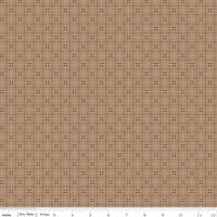 Fat Quarter, Brown Homespun, Designer Quilting Cotton, Autumn Collection by Lori Holt for Riley Blake Designs