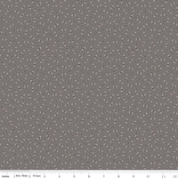 1/2 Yard Brown Milk Can Posy Designer Quilting Cotton, Autumn Collection by Lori Holt for Riley Blake Designs
