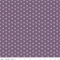 1/2 Yard, Purple Plum Leaves, Designer Quilting Cotton, Autumn Collection by Lori Holt for Riley Blake Designs
