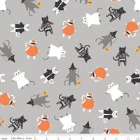 1/2 Yard Flat Fold - Gray Hey Bootiful Main Designer Quilting Cotton