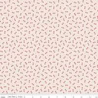 1/2 Yard or Fat Quarter, Off-White Latte Posy, Designer Quilting Cotton, Autumn Collection by Lori Holt for Riley Blake Designs