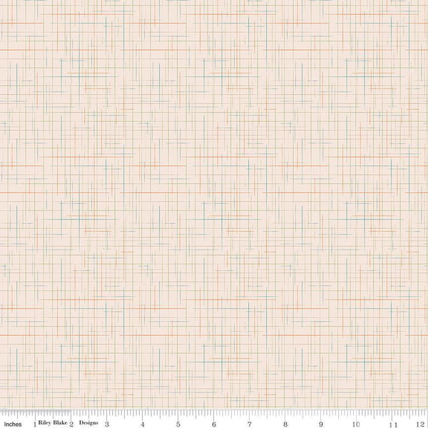 1/2 Yard or Fat Quarter, Off-White Latte Gunny Sack, Designer Quilting Cotton, Autumn Collection by Lori Holt for Riley Blake Designs