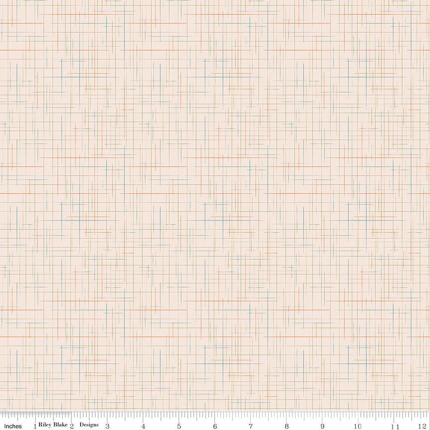 1/2 Yard or Fat Quarter, Off-White Latte Gunny Sack, Designer Quilting Cotton, Autumn Collection by Lori Holt for Riley Blake Designs