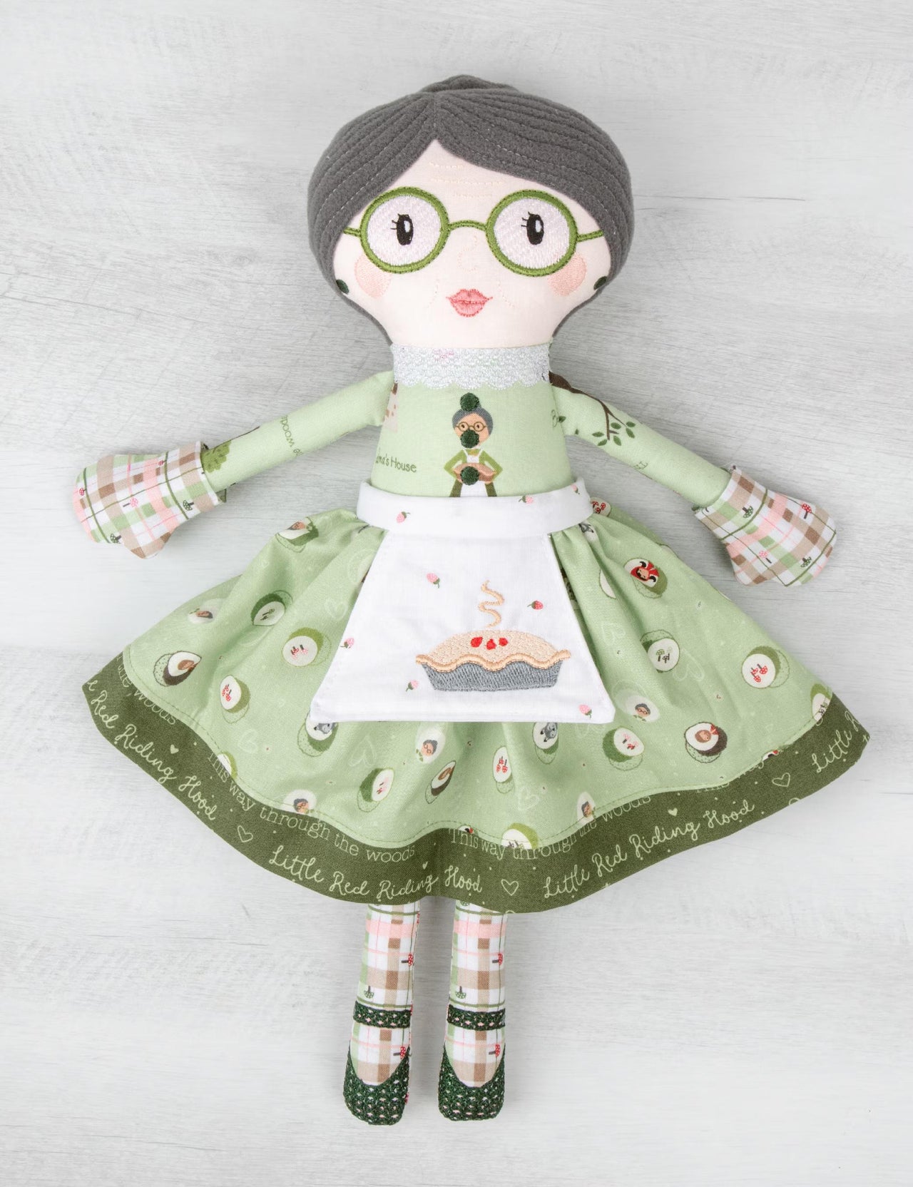 Red Riding Hood & Friends Dolls Machine Embroidery USB by Jennifer Long of Sew A Story from Riley Blake Designs