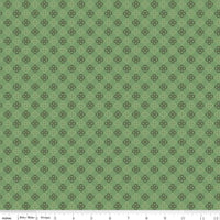 1/2 Yard or Fat Quarter Basil Green Kerchief Designer Quilting Cotton, Autumn Collection by Lori Holt for Riley Blake designs