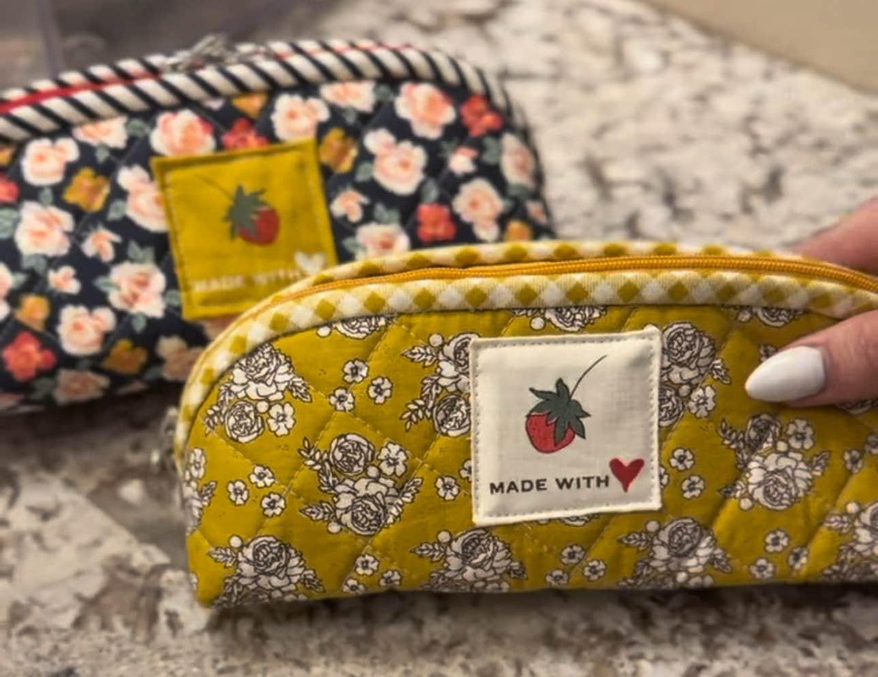 Bloomberry Zipper Pouch Panel by Minki Kim from Riley Blake Designs