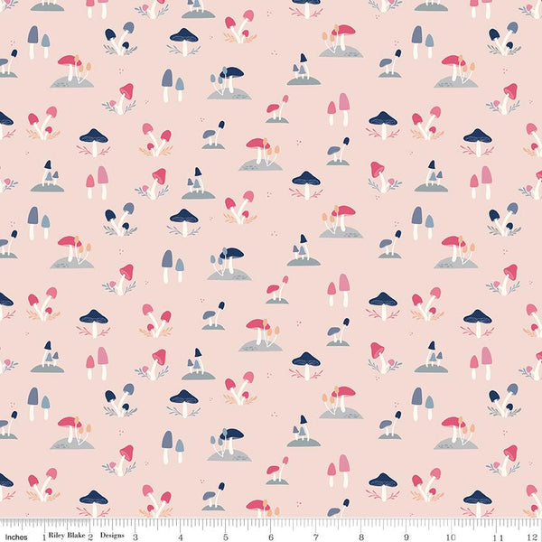 Clearance - 1/2 Yard Flat Fold - South Hill Blush Collection Quilting Cotton by Fran Gulick, Riley Blake Designs