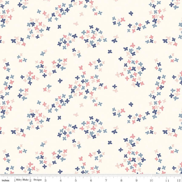 Clearance - 1/2 Yard Flat Fold - South Hill Blush Collection Quilting Cotton by Fran Gulick, Riley Blake Designs