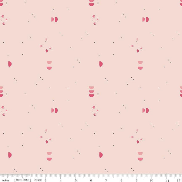 Clearance - 1/2 Yard Flat Fold - South Hill Blush Collection Quilting Cotton by Fran Gulick, Riley Blake Designs