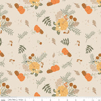 Pumpkin Spice Half Yard Fabric Bundle + Bonus 1/4 Yard, Quilting Cotton by Simple Simon and Co. for Riley Blake Designs