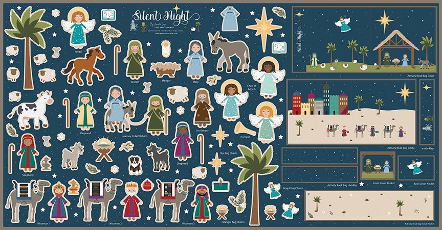 Silent Night Nativity Felt Panel
