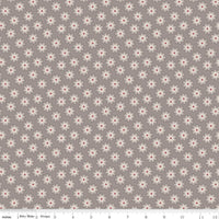 Milk Can Woolly Flower 1/2 Yard, Lori Holt Hometown Holiday Collection Designer Quilting Cotton by Riley Blake Designs