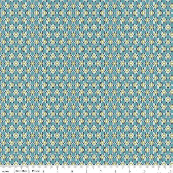 Rain Drop Stars 1/2 Yard, Lori Holt Hometown Holiday Collection Designer Quilting Cotton by Riley Blake Designs