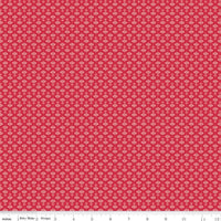 Riley Red Ornaments 1/2 Yard, Lori Holt Hometown Holiday Collection Designer Quilting Cotton by Riley Blake Designs