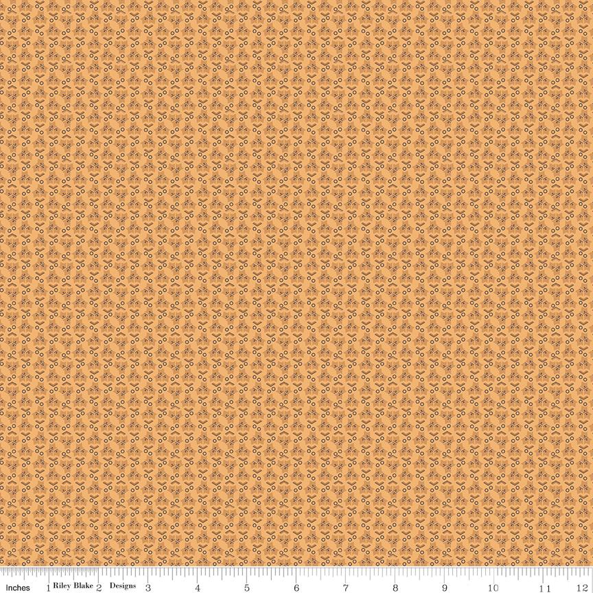 Marigold Ivy 1/2 Yard, Lori Holt Hometown Holiday Collection Designer Quilting Cotton by Riley Blake Designs