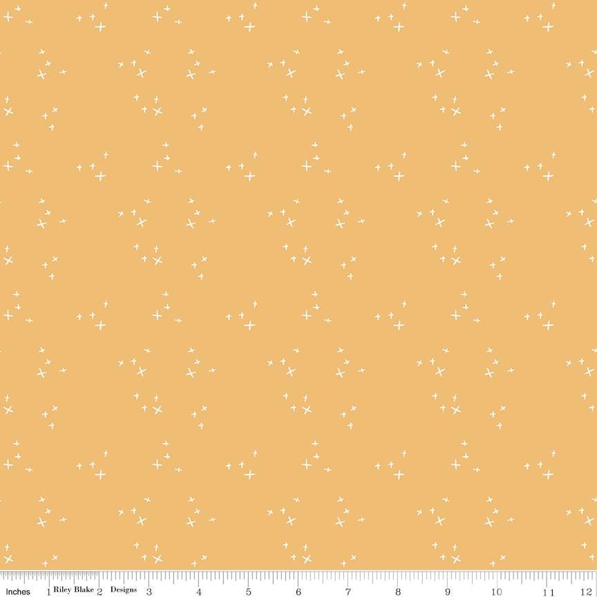 Pumpkin Spice Half Yard Fabric Bundle + Bonus 1/4 Yard, Quilting Cotton by Simple Simon and Co. for Riley Blake Designs