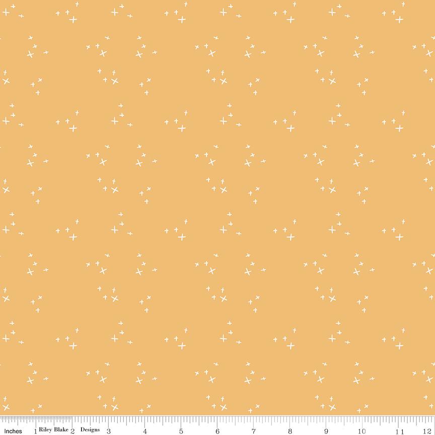 Pumpkin Spice Half Yard Fabric Bundle + Bonus 1/4 Yard, Quilting Cotton by Simple Simon and Co. for Riley Blake Designs