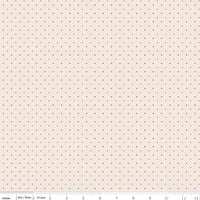 Latte Dotty 1/2 Yard, Lori Holt Hometown Holiday Collection Designer Quilting Cotton by Riley Blake Designs