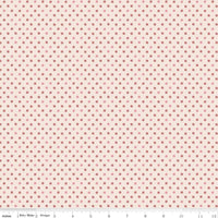 Latte Delightful 1/2 Yard, Lori Holt Hometown Holiday Collection Designer Quilting Cotton by Riley Blake Designs