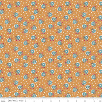 Cider Starflower 1/2 Yard, Lori Holt Hometown Holiday Collection Designer Quilting Cotton by Riley Blake Designs