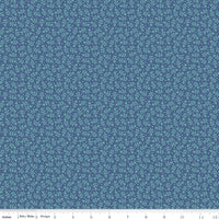 Denim Mistletoe 1/2 Yard, Lori Holt Hometown Holiday Collection Designer Quilting Cotton by Riley Blake Designs
