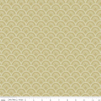 1/2 Yard, Vintage Charm Scallops Pear, Designer Quilting Cotton by Dani Mogstad from Riley Blake Designs