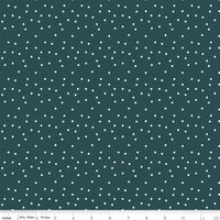 1/2 Yard, Vintage Charm Dots Midnight Blue, Designer Quilting Cotton by Dani Mogstad from Riley Blake Designs