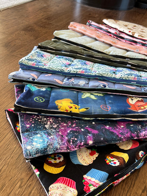 18 inch Doll Sleeping Bag Set - Green & Buffalo Check - Includes Weekend Bag, Pillow, and Pillow Case, Handmade Gift for Kids or Collectors