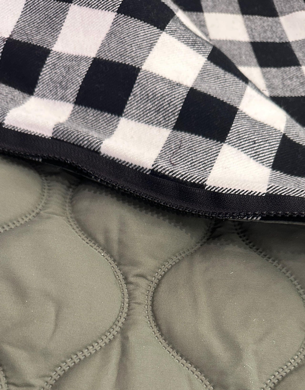 18 inch Doll Sleeping Bag Set - Green & Buffalo Check - Includes Weekend Bag, Pillow, and Pillow Case, Handmade Gift for Kids or Collectors