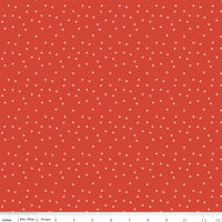 1/2 Yard, Vintage Charm Dots Red, Designer Quilting Cotton by Dani Mogstad from Riley Blake Designs