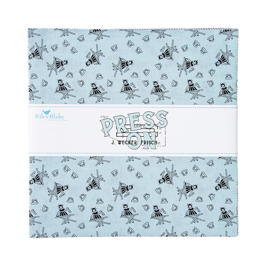 42 Piece Precut 10 Inch Stacker, Press On Designer Quilting Cotton by J. Wecker Frisch for Riley Blake Designs
