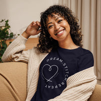 Women's Sewing and Quilting Themed T-Shirt, White on Color