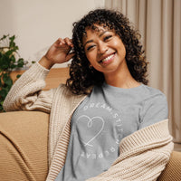 Women's Sewing and Quilting Themed T-Shirt, White on Color