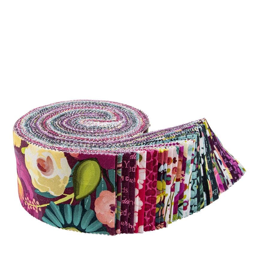 40 Pieces Rolie Polie, Fragrant Fields Designer Quilting Cotton by Lila Tueller for Riley Blake Designs