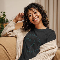 Women's Sewing and Quilting Themed T-Shirt, Blue on Color