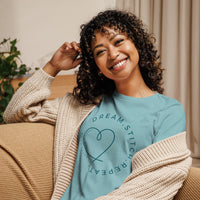 Women's Sewing and Quilting Themed T-Shirt, Blue on Color