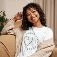 Women's Sewing and Quilting Themed T-Shirt, Blue on Color