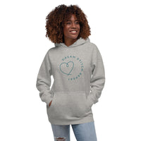 Dream Stitch Repeat Sewing Quilting Themed Sweatshirt, Blue on color