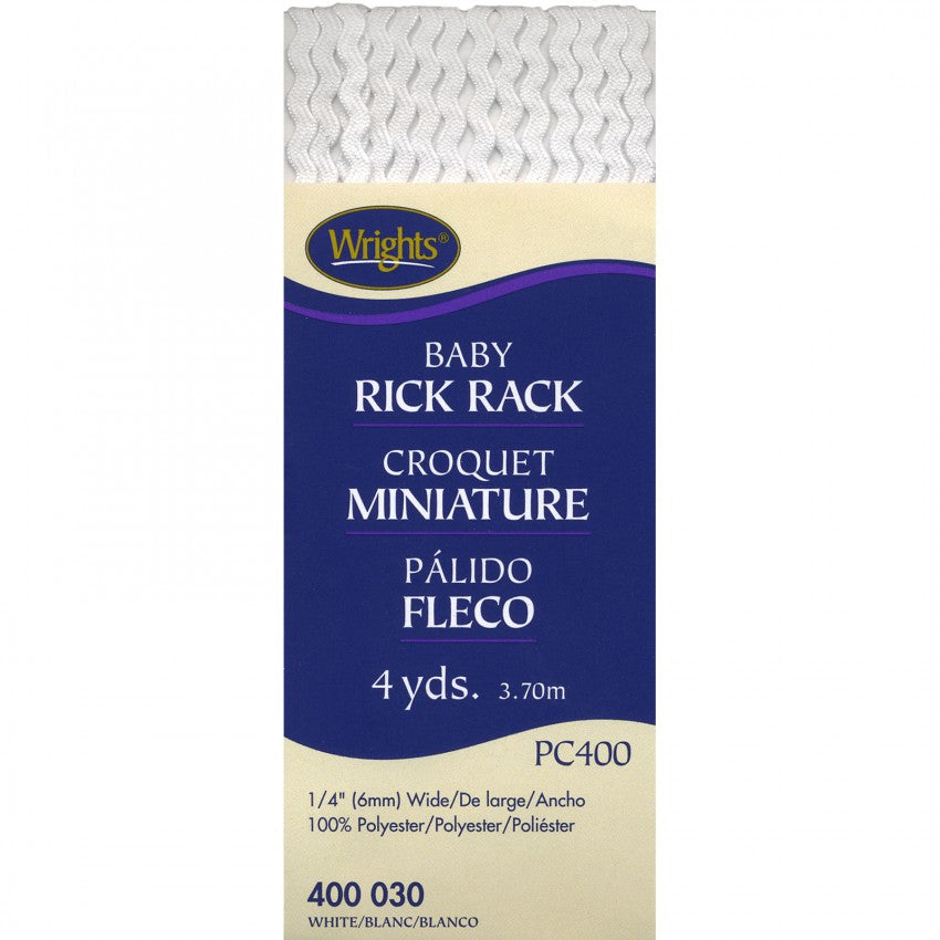 Baby Rick Rack White